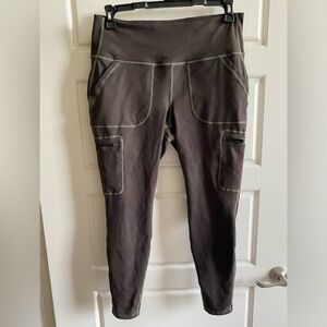 Happy Camper Cargo 4 Pocket Zipper Leggings 1X